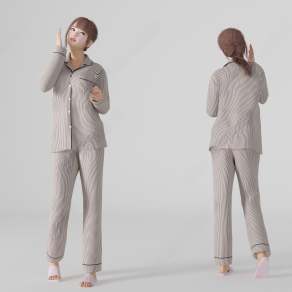 现代居家女人3D模型下载